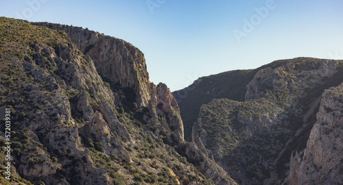 Rocky Mountain Landscape Background. Sardinia, Italy.