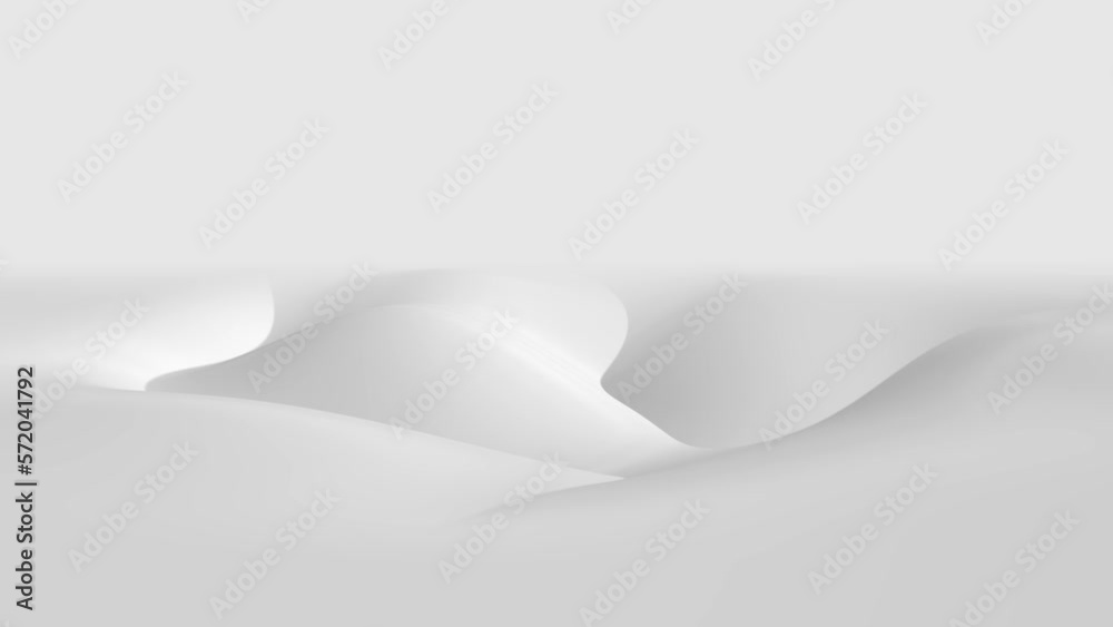 Liquid white cream motion on white background.
