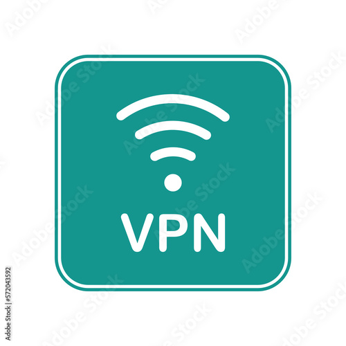 Vector illustration of the VPN sign