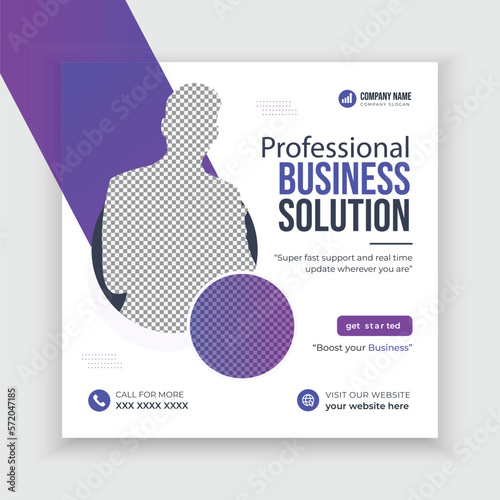 Modern Creative Digital Marketing Web Banner Or Square Flyer