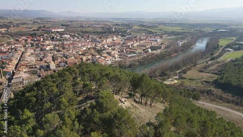 Panoramic of Sangüesa from Puy de Castellón photo