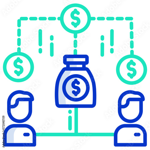 Equity crowdfunding icon