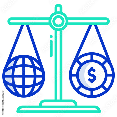 Equity balance icon