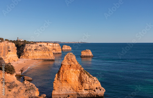 Landscape of the rocky beach in Algavre area - Portugal © sebi_2569