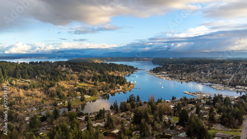 Rainbow over Gig Harbor, Washington