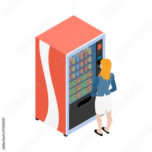 Vending Machine Isometric Composition