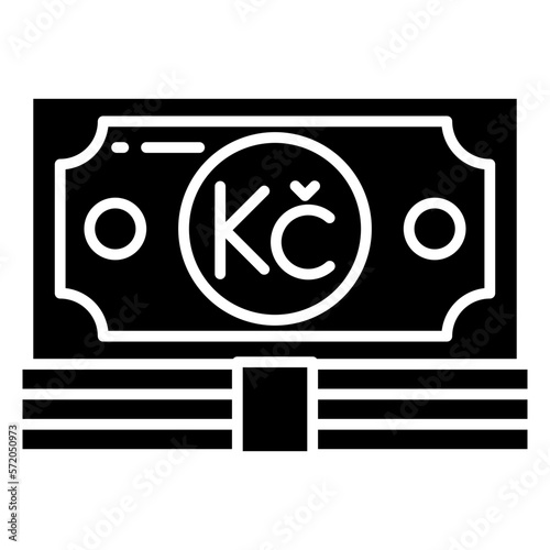 Czech Koruna Currency icon