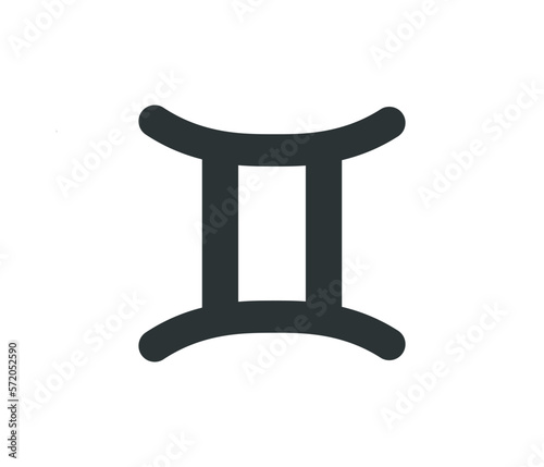 Simple gemini astrological sign.

