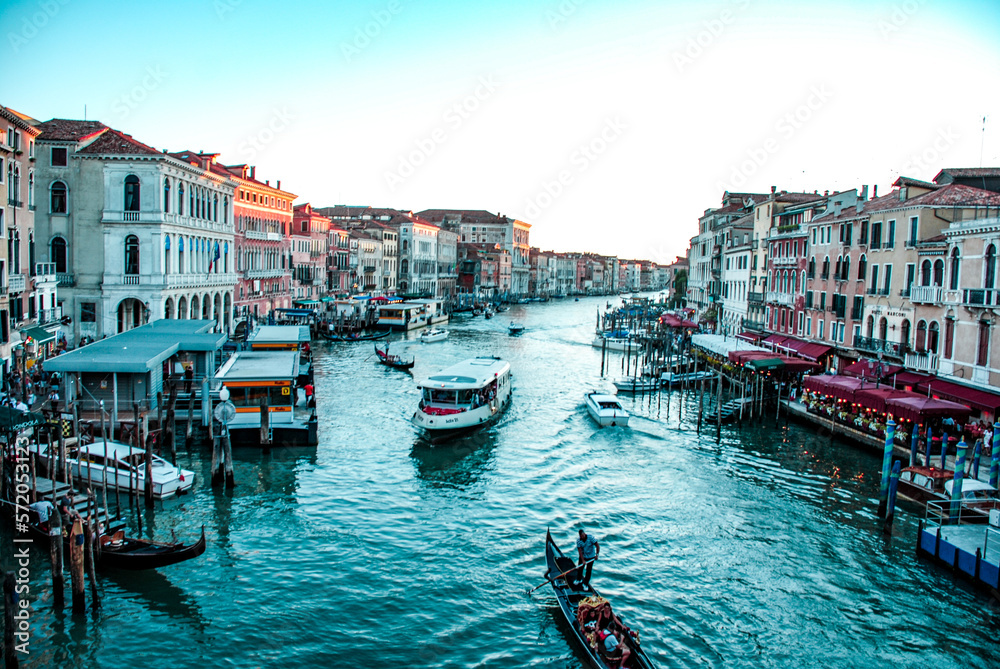 Venice romantic trip holidays europe city break sunset view postcard