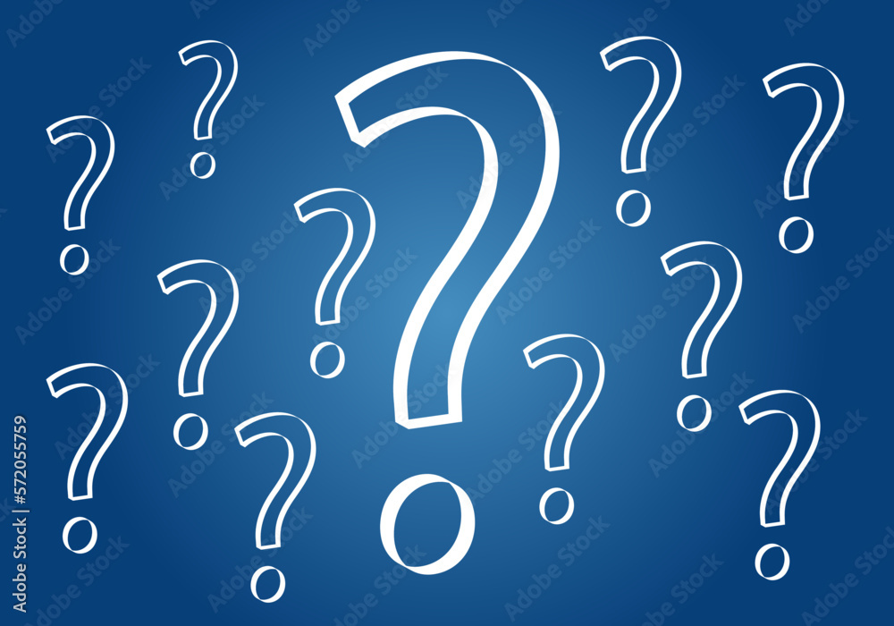 Dudas, incertidumbre, interrogantes, preguntas en el cielo