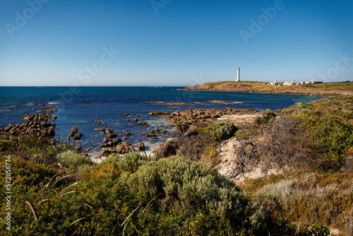 Cape Leeuwin Lighthouse located on the headland of Cape Leeuwin  the most south-westerly point on the mainland of the Australian Continent in Western Australia.