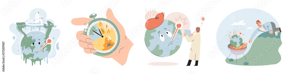 Global warming. High temperature and hot weather Earth. Climate change concept. Hot melt planet earth. Global warming heating impact. Tiny people. Raising global temperature. People energy use planet Global warming. High temperature and hot weather Earth. Climate change concept. Hot melt planet earth. Global warming heating impact. Tiny people. Raising global temperature. People energy use planet