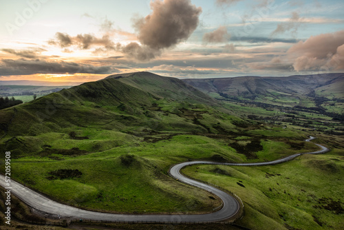 Sunset over Mam tor