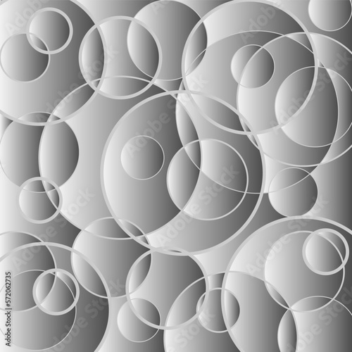 Abstract monochrome gradient background with circle-shaped contour lines
