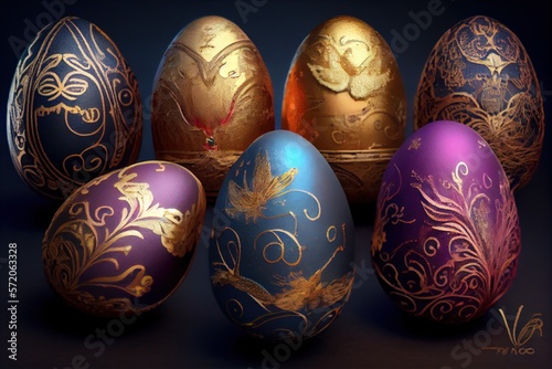 Obraz na płótnie Huevo Pascua - Generative Ai w salonie