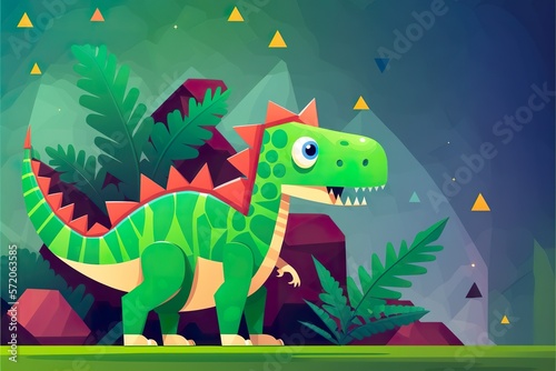 Cute dinosaur created with Generative AI  © Soulmate