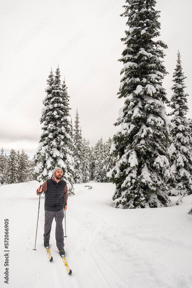Cross Country Skier in Montana Cross Country Skier in Montana