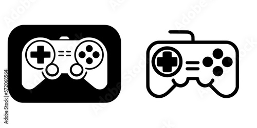 Black and white video game controllers