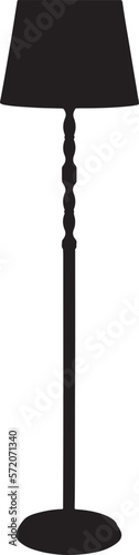 floor lamp vector icon flat design