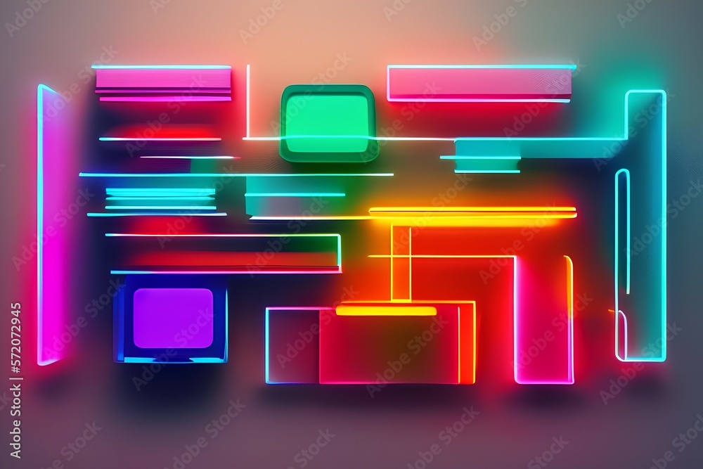 abstract background with squares-Generate AI abstract background with squares-Generate AI