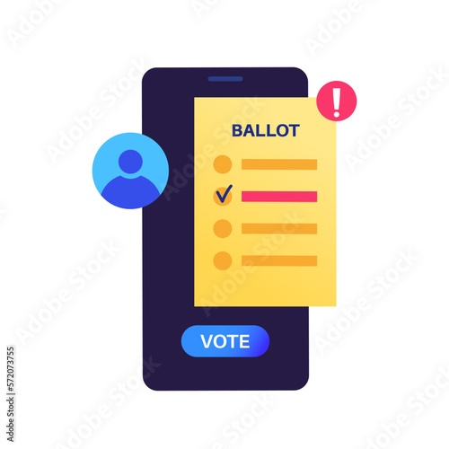 Vote online concept