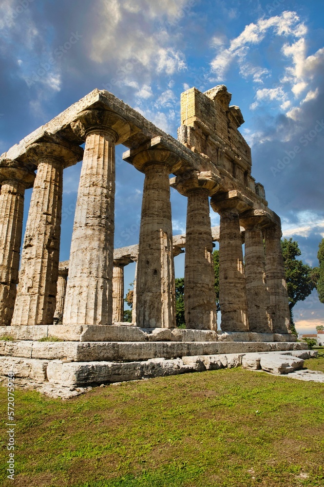 Temple of Athena in Paestum, Italy.