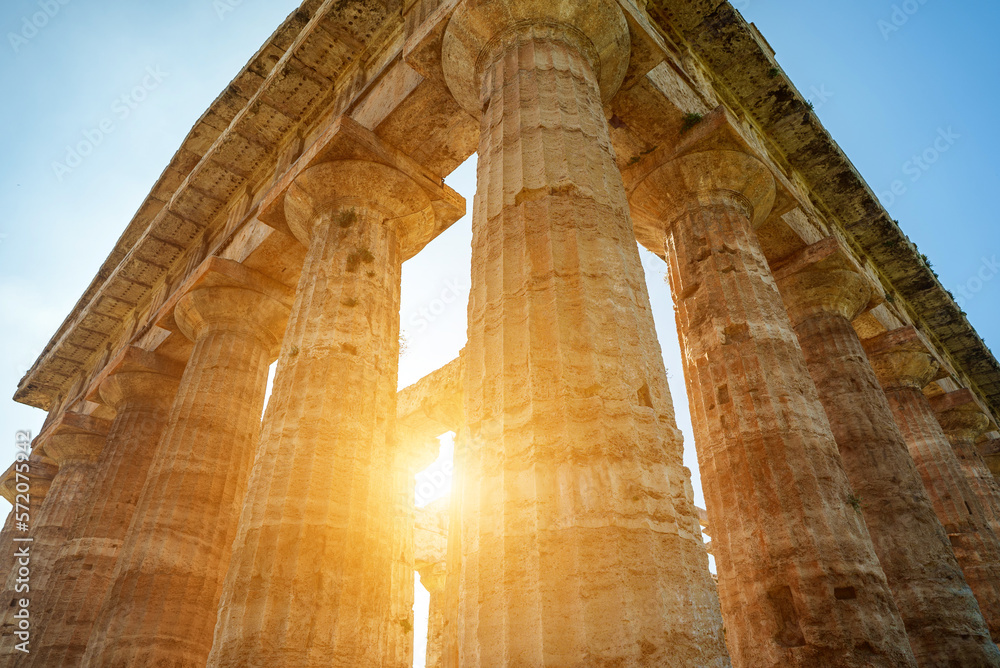 Second Temple of Hera in Paestum, Italy. Second Temple of Hera in Paestum, Italy.
