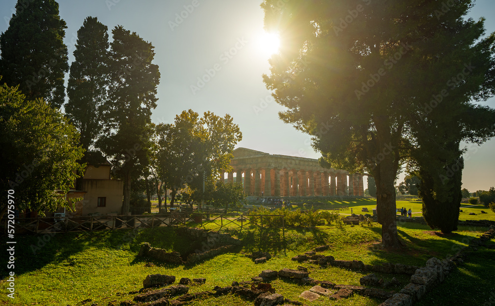 Temple of Hera in Paestum, Italy.