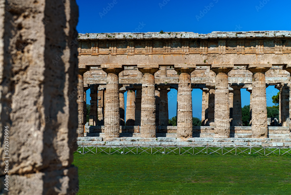 Second Temple of Hera in Paestum, Italy.