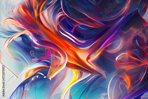 abstract background with lines - Generate AI