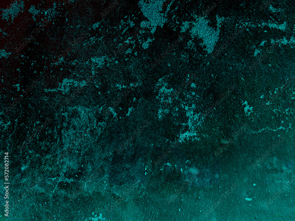 Dark green abstract background, green wall texture background. Stock