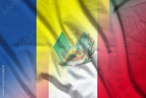 Saint Vincent and the Grenadines and Peru state flag transborder contract PER VCT