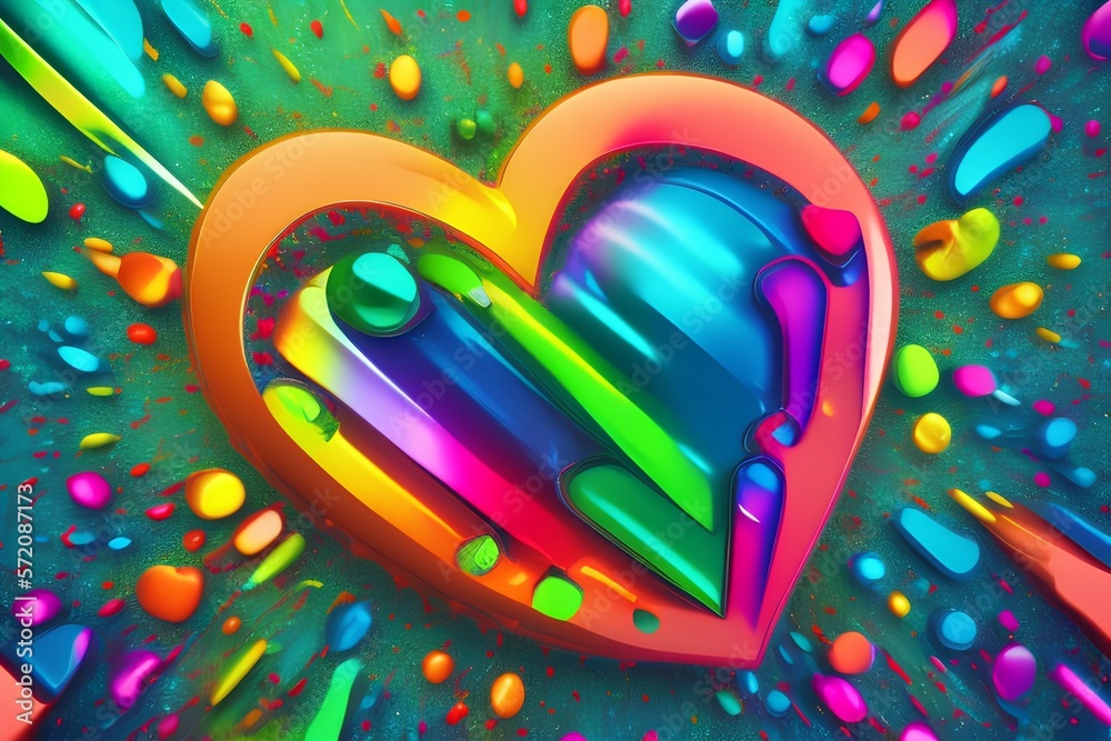 background with hearts - Generate AI background with hearts - Generate AI