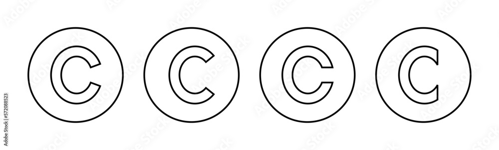 Copyright icon vector for web and mobile app. copyright sign and symbol Copyright icon vector for web and mobile app. copyright sign and symbol