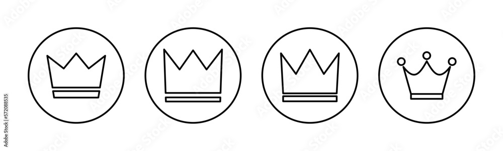Crown icon vector for web and mobile app. crown sign and symbol Crown icon vector for web and mobile app. crown sign and symbol
