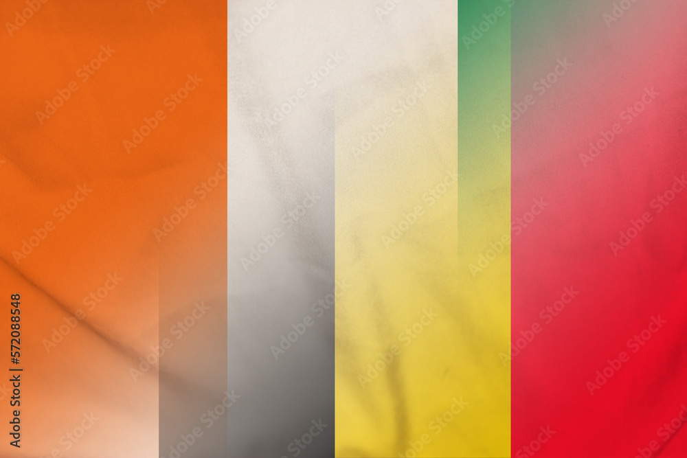 Ivory Coast and Belgium government flag transborder contract BEL CIV