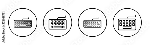 Keyboard icon vector for web and mobile app. keyboard sign and symbol