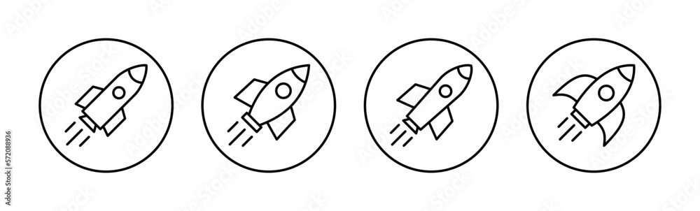 Rocket icon vector for web and mobile app. Startup sign and symbol. rocket launcher icon Rocket icon vector for web and mobile app. Startup sign and symbol. rocket launcher icon