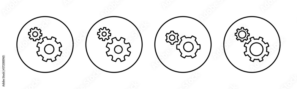 setting Icon vector for web and mobile app. Cog settings sign and symbol. Gear Sign setting Icon vector for web and mobile app. Cog settings sign and symbol. Gear Sign