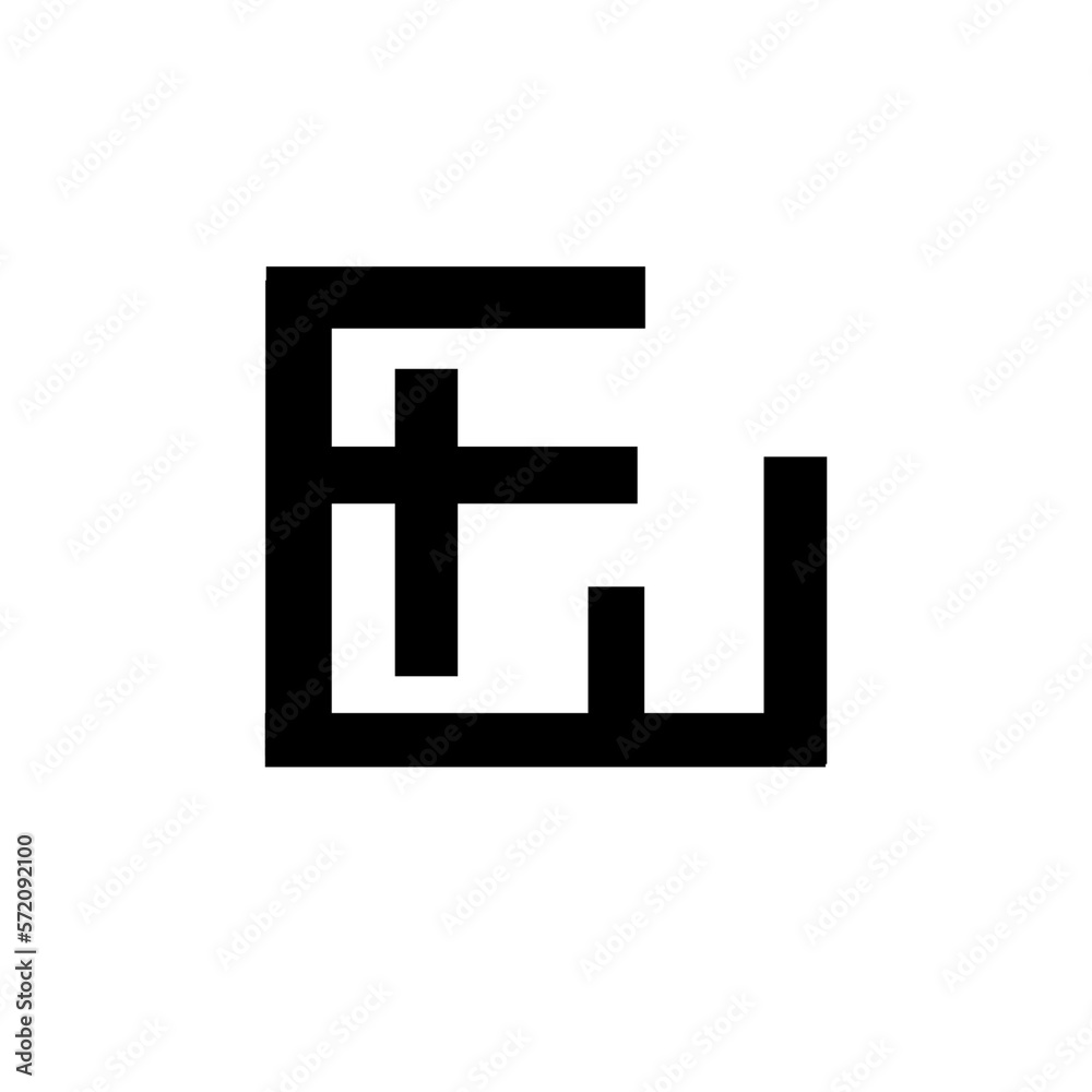 abstract logo design with a box shape abstract logo design with a box shape