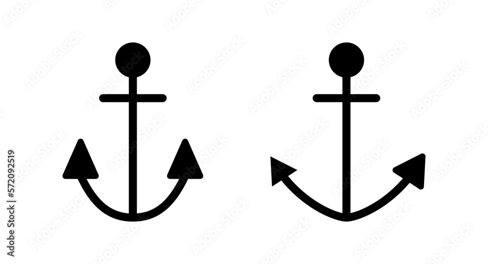 Anchor icon vector illustration. Anchor sign and symbol. Anchor marine icon. Anchor icon vector illustration. Anchor sign and symbol. Anchor marine icon.