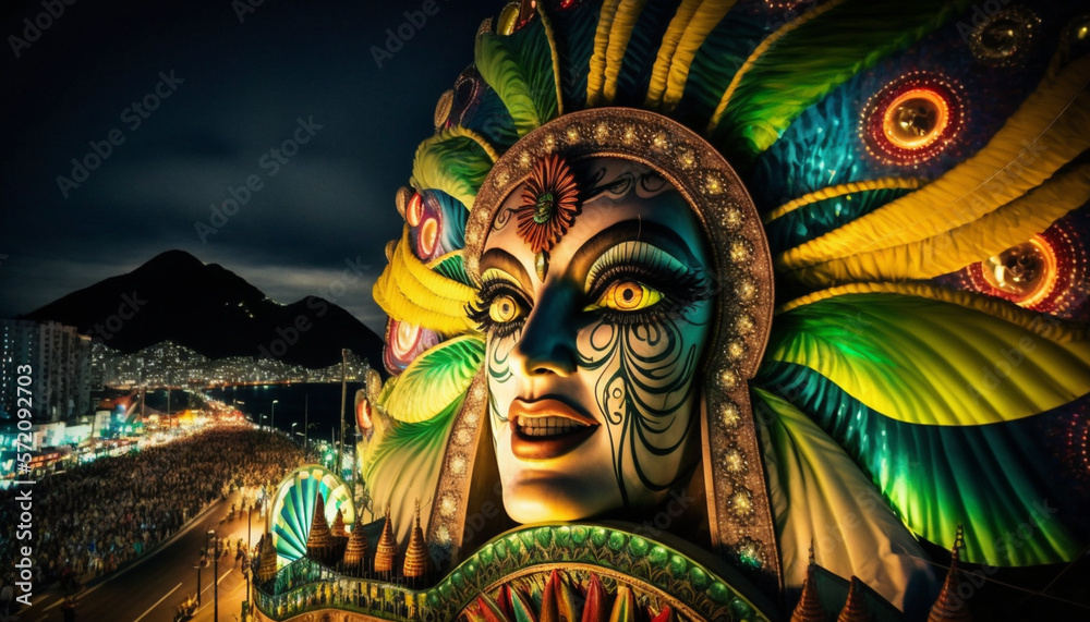 Carnival in Rio de Janeiro, Brazil, AI Generated