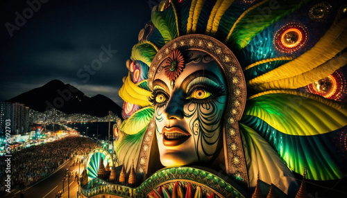 Carnival in Rio de Janeiro, Brazil, AI Generated