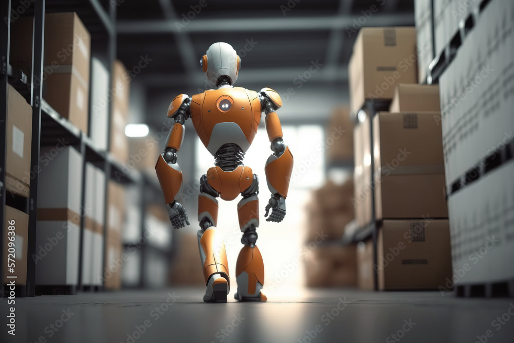 service robot. sketch art for artist creativity and inspiration. generative AI