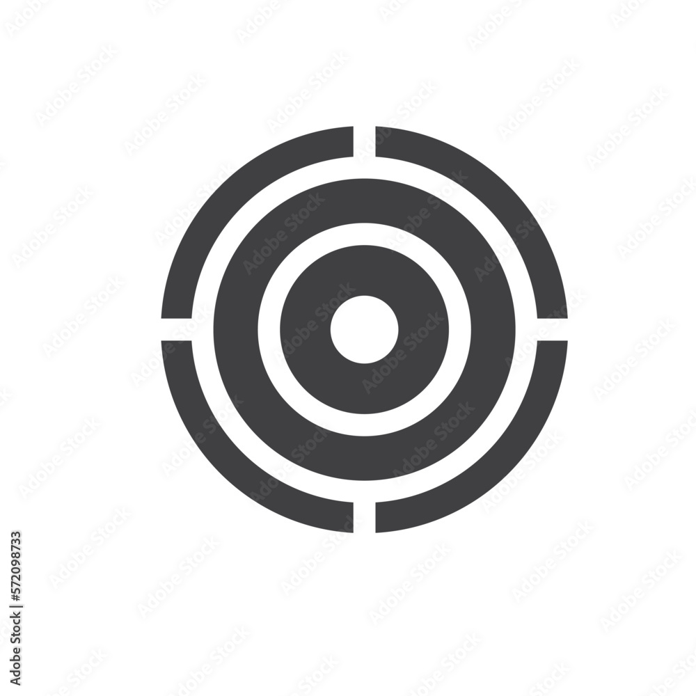 target icon vector concept design template target icon vector concept design template