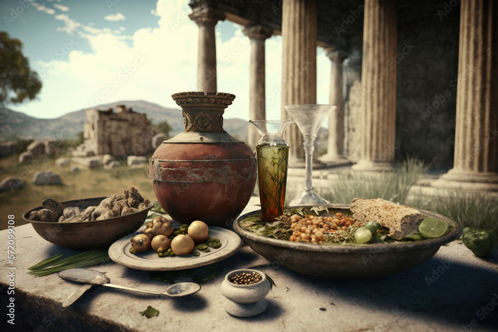 ancient greek eating