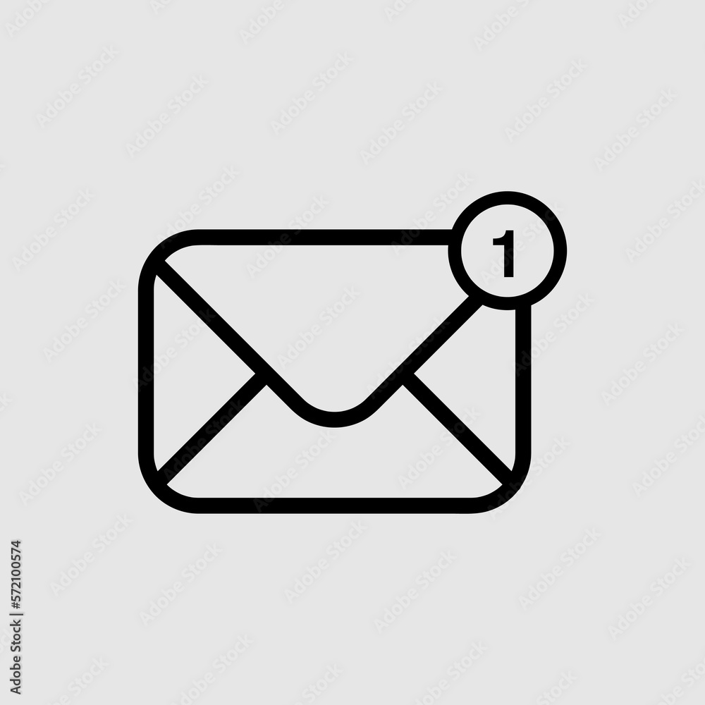 Mail icon, envelope icon, Message icon vector trendy style illustration on white background..eps Mail icon, envelope icon, Message icon vector trendy style illustration on white background..eps
