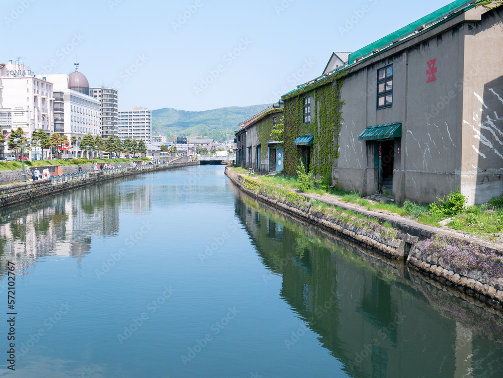 The Otaru Canal in Hokkaido, Japan