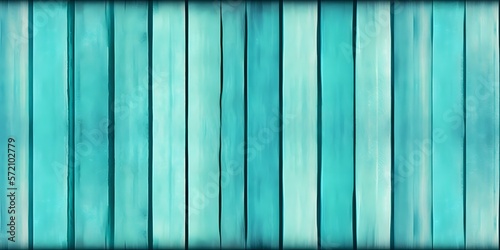 Wallpaper Mural aqua teal blue wooden background vertical beach style slats beams generative ai Torontodigital.ca