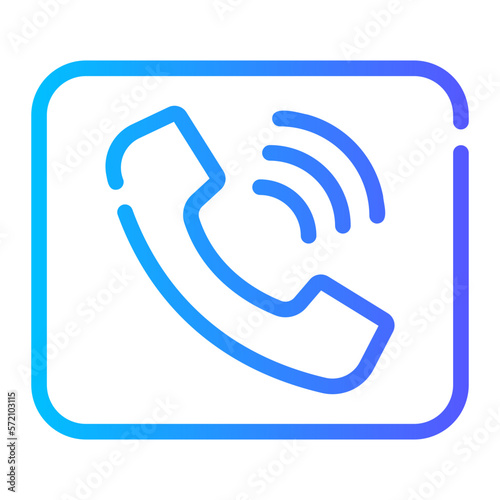 telephone gradient icon